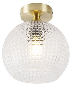 Plafoniera inteligentă Art Deco din alamă, inclusiv Wifi A60 - Sphere