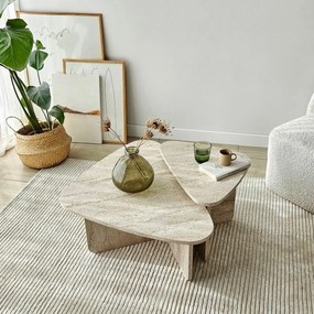 Set de măsuțe de cafea Ballare Travertine, 2buc.