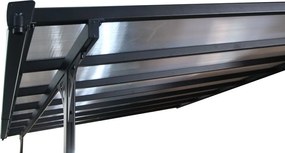 Pergolă mare de grădină din aluminiu BRUCE H, 557 x 305 cm