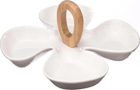 Platou pentru aperitive in forma de floare