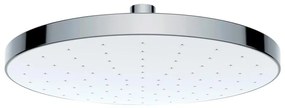 WENKO 24000100 – Cap de duș cu curățare automată, 22,5 x 22,5 cm, crom lucios/alb