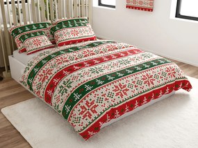 Lenjerie de pat din microfibra FROSTED CHRISTMAS colorata Dimensiune lenjerie de pat: 70 x 90 cm | 140 x 200 cm
