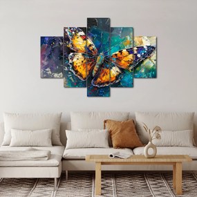 Tablou - Fluture, pictură în ulei (150x105 cm)