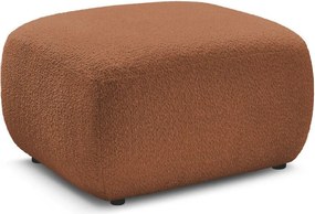 Taburet portocaliu cu tapițerie din țesătură bouclé Montaigne – Bobochic Paris