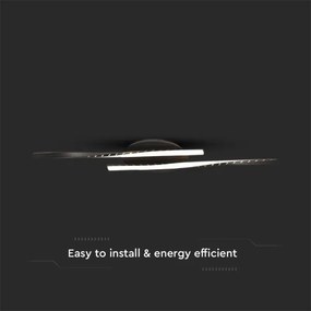 Plafonieră LED/12W/230V 3000K negru