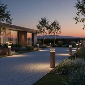 Lampă LED de exterior Ideal Lux BOEING LED/14W/230V 40 cm IP65 maro