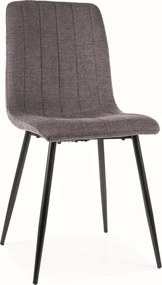 Scaun de masa ALAN B gri inchis cu picioare negre