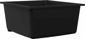 vidaXL Chiuvetă de bucătărie Negru 38 x 44 x 20 cm Granit