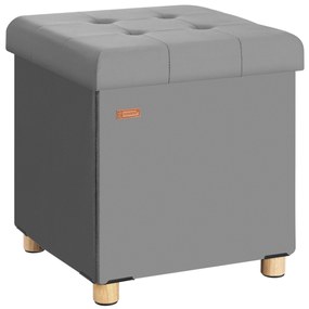 Deuba Taburet cu spațiu de depozitare 42x38x38 cm - antracit