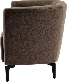 Fotoliu de design, maro / negru, KAPY