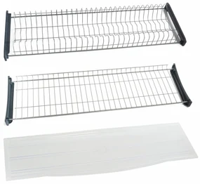 Scurgator /picurator vase pentru corp de de 450 | 600 | 700 | 800 | 900 mm , otel/plastic gri (Latime corp: 800 mm)