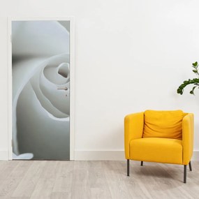 Fototapet pentru ușă - Trandafir alb (95x205cm)