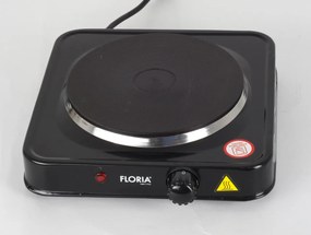 Plita electrica Floria ZLN2806, 22 x 21 x 5 cm, Negru 1 ochi, Putere 1000W,