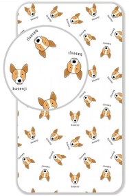 Câine Cearsaf cu elastic Basenji 90x200 cm