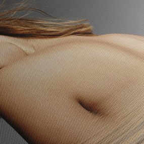 Tablou - Imaginea unei femei care face baie (cu ceas) (90x30 cm)