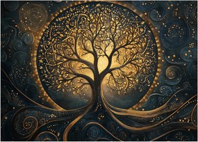 Tablou – Arbore cu aură aurie (70x50 cm)