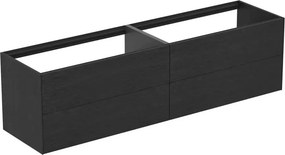 Dulap baza suspendat Ideal Standard Atelier Conca finisaj stejar inchis 4 sertare 200 cm