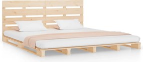 vidaXL Cadru de pat fără saltea, 160x200 cm, lemn masiv pin