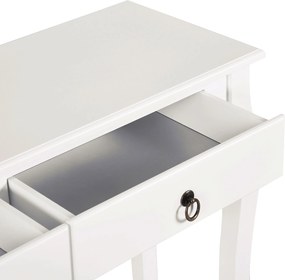 HOMCOM Consolă pentru Hol cu Raft Depozitare și Design Modern, 100x33x75 cm, Alb | Aosom Romania