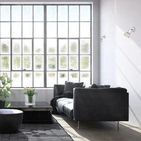 Spot de perete DANTE 1xGU10/25W/230V alb/auriu