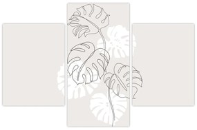 Tablou - Linia de artă monstera N⁰3 (90x60 cm)