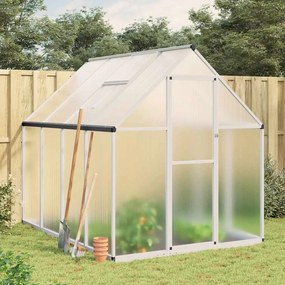 vidaXL Sere cu cadru de bază, argintiu, 224x169x195 cm, aluminiu