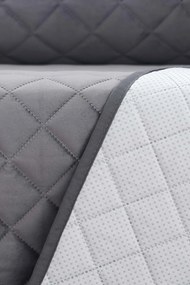 Husă de catifea pentru canapea cu două locuri Velvet gri gri-inchis 110x50 cm