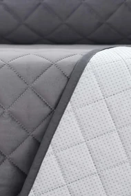 Husă de catifea pentru canapea cu două locuri Velvet gri gri-inchis 110x50 cm