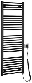 Radiator portprosop electric pentru baie Aqualine DIRECT-E 400W/230V 132 cm negru mat
