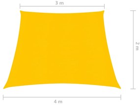 Panza parasolar, galben, 3 4x2 m, HDPE, 160 g m   Galben, 3 4 x 2 m