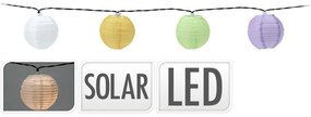 Lanț solar ProGarden cu lanterne LED colorate, 3m, alb cald