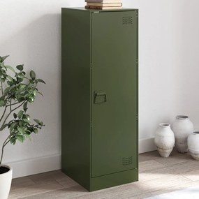 vidaXL Comodă verde măslină 34,5x39x107 cm oțel