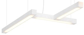 Lampă suspendată LED40 în forma cifrei 4, mai multe variante - TUNTO Model: stejar, pătat alb