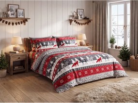 Lenjerie cocolino gri NOWY FOREST Dimensiune lenjerie de pat: 2 buc 70 x 90 cm | 200 x 220 cm