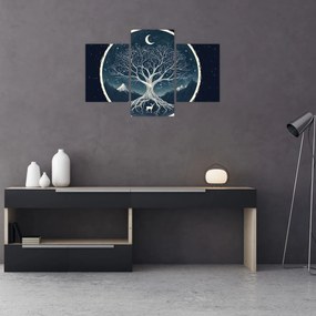 Tablou – Arbore magic cu cerb II. (90x60 cm)