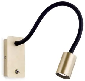 Veioză LED flexibilă de perete Orion WA 2-1342 KURT LED/5W/230V auriu