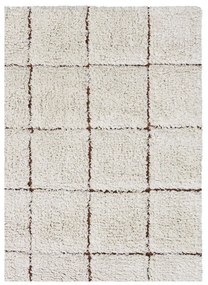 Covor crem lavabil/țesut manual din bumbac 200x300 cm Mosaic – Lorena Canals
