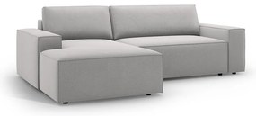 Colțar gri deschis extensibil (cu colț pe partea stângă ) Jodie – Micadoni Home