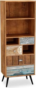 Biblioteca MEZO REG1, multicolor, PAL laminat, 60x29x180 cm