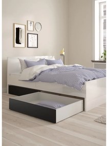 Sertare sub pat negre 2 buc. 90x190/140x190 cm Naia – Tvilum