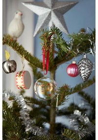 Glob de Crăciun suflat manual din sticlă ø 6,5 cm Ann-Sofi Romme Annual Christmas Bauble 2025 – Holmegaard