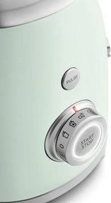 Blender Smeg BLF03PGEU, 800 W, 1,5 l, 18 000 rpm, 4 programe, 4 viteze +Impuls, Otel inoxidabil, Verde pastel