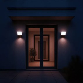 Proiector LED cu detector de mișcare și senzor de amurg DAVOS LED/30W/230V IP54, negru