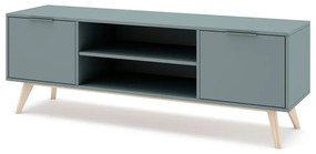 Comodă TV verde/gri 140x53 cm Pisco – Marckeric