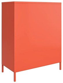 Dulap metalic portocaliu Novogratz Cache, 80 x 102 cm