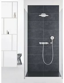 Sistem de dus cu termostat Grohe Rainshower Smartcontrol 360 Mono suprafata de pulverizare alba