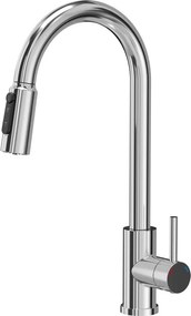 Baterie bucatarie cu dus extractibil Quadron Pop Cindy finisaj crom lucios