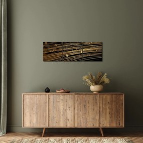 Tablou abstrat (cu ceas) (90x30 cm)