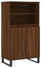 831499 vidaXL Dulap înalt, stejar maro, 60x36x110 cm, lemn prelucrat