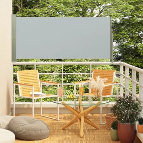 vidaXL Copertină laterală retractabilă de terasă, gri, 140x300 cm